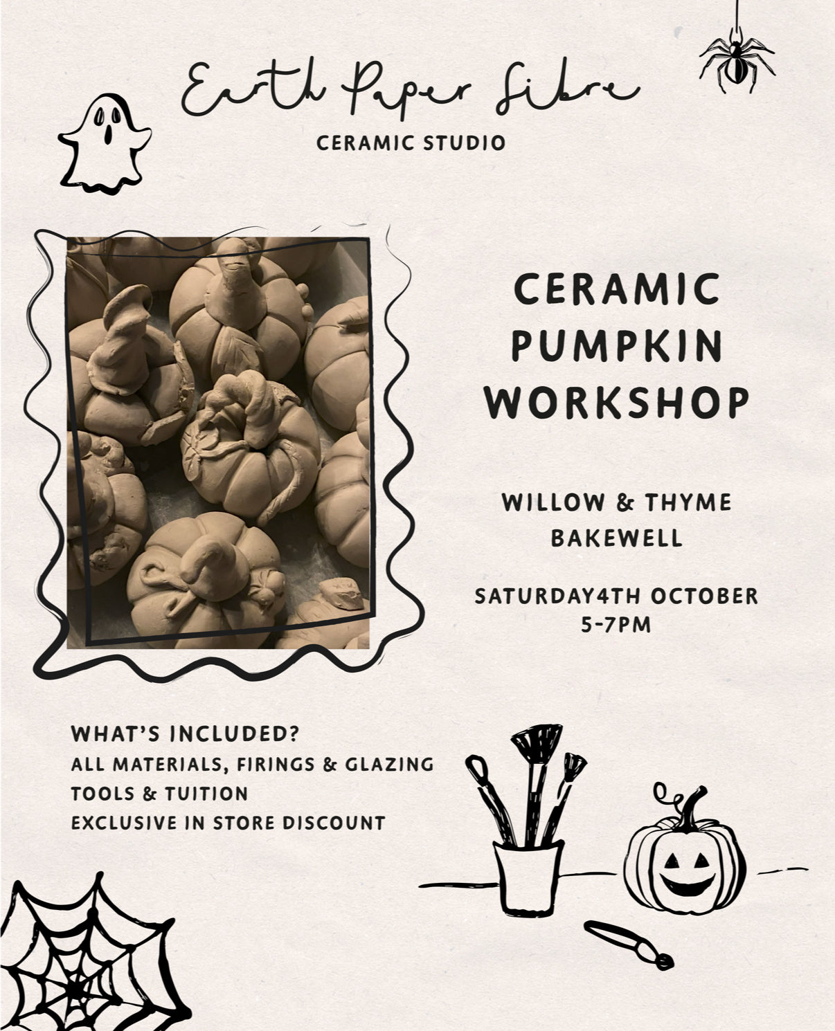 Ceramic Pumpkin Workshop at Willow and Thyme
