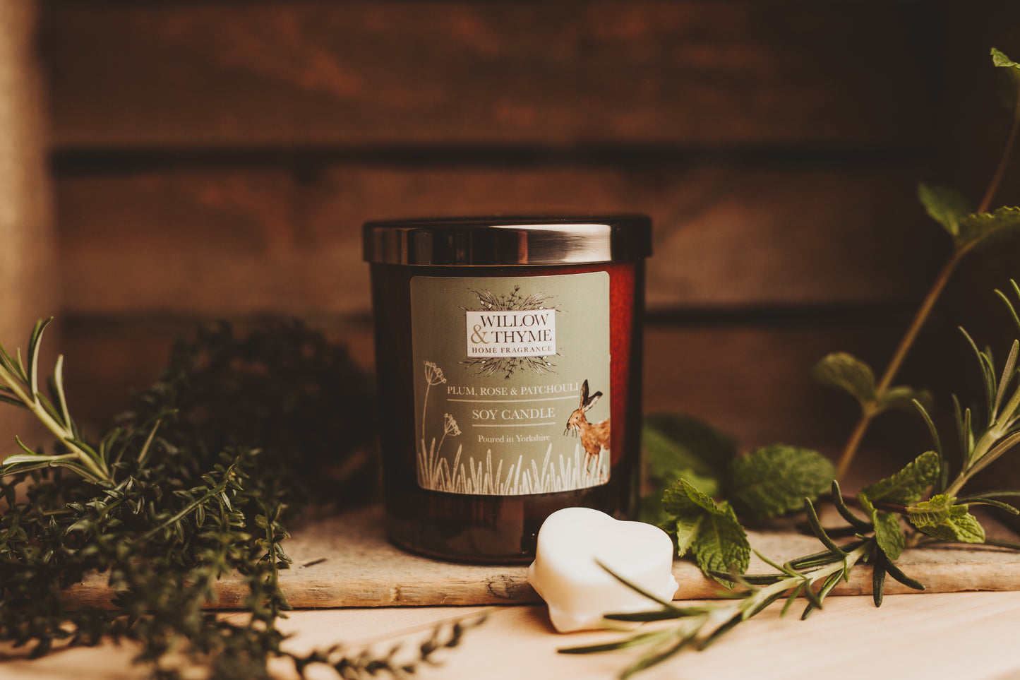 Plum, Rose and Patchouli Candle